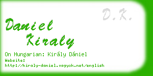 daniel kiraly business card