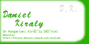 daniel kiraly business card